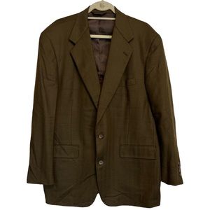 Southwick Granger Owings Mens Brown 2-Button Blazer Sports Coat Jacket Size 44R